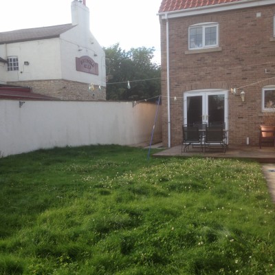 129. Sherburn-in-Elment (before) Garden Before Design and Transformation 